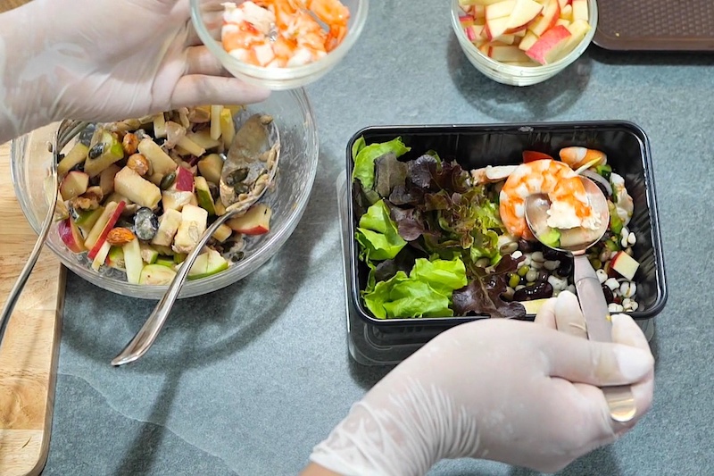 Nutritious meals prepared by our kitchen team